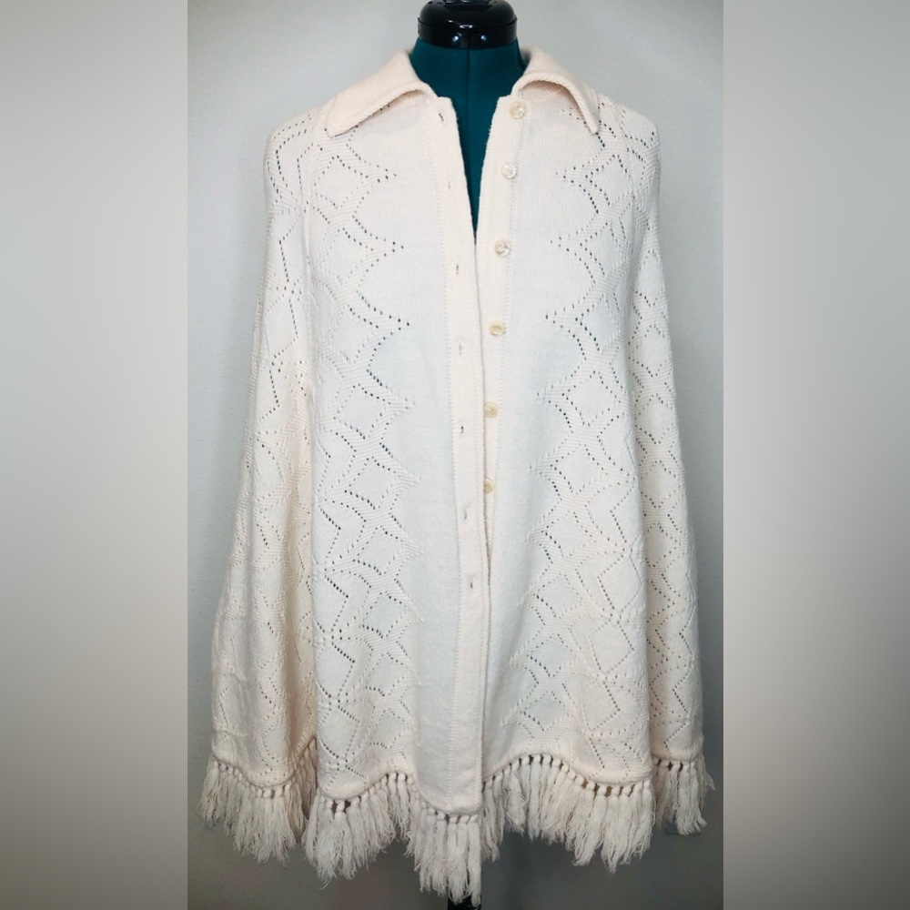 Buttoned Down Poncho